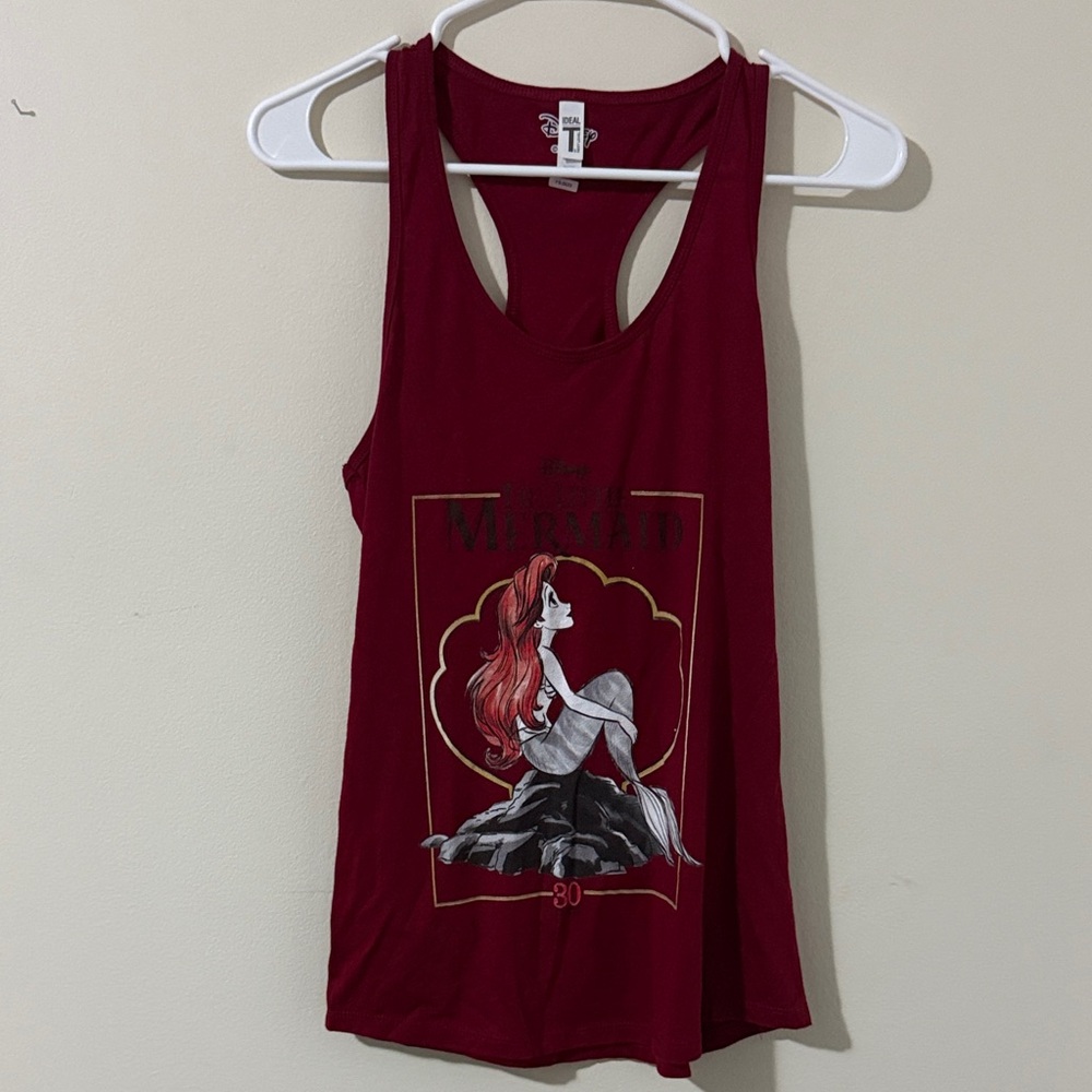 Disney Women's Burgundy Ariel Tank Top